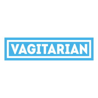 Vagitarian Decal (Baby Blue)